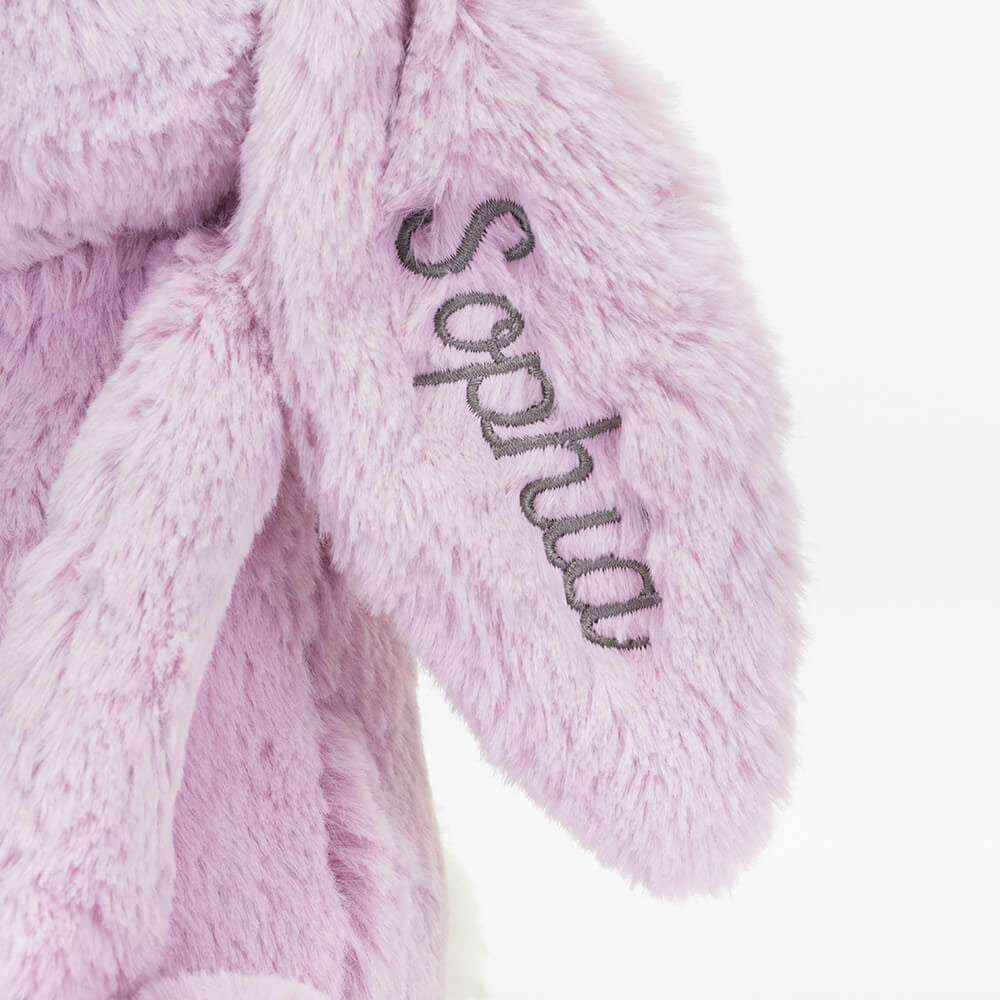 Personalized Bashful Lilac Bunny Medium — image 2