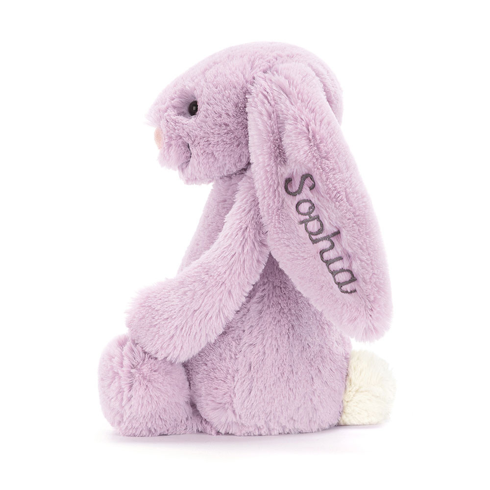 Personalized Bashful Lilac Bunny Medium — image 3