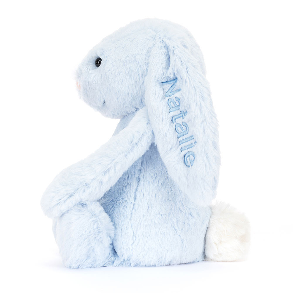 Personalized Bashful Blue Bunny Medium — image 2
