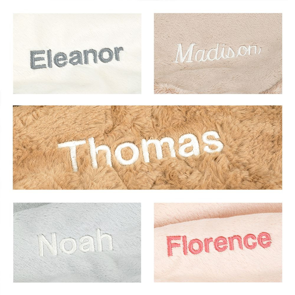 Personalized Bashful Beige Bunny Blankie — image 3