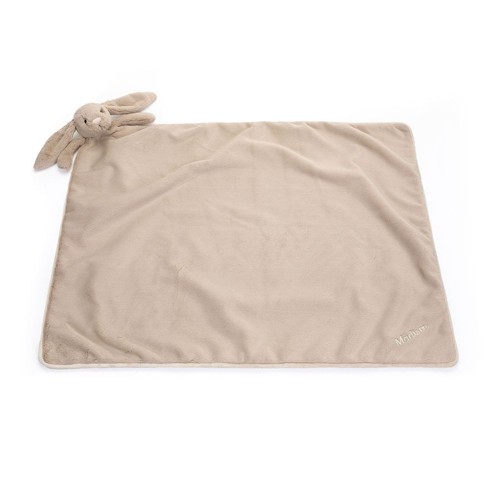 Personalized Bashful Beige Bunny Blankie — image 4