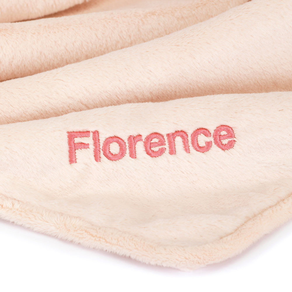 Personalized Bashful Blush Bunny Blankie — image 2