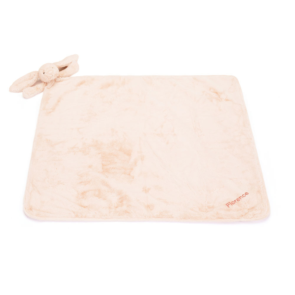 Personalized Bashful Blush Bunny Blankie — image 3