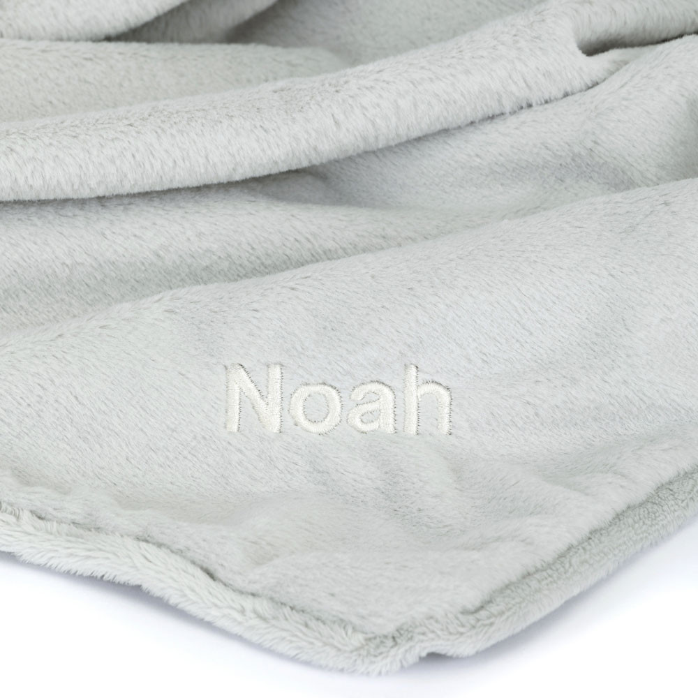Personalized Bashful Silver Bunny Blankie — image 2