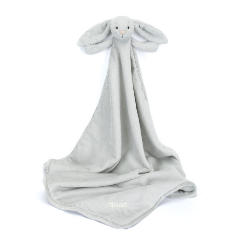 Personalized Bashful Silver Bunny Blankie — image 5