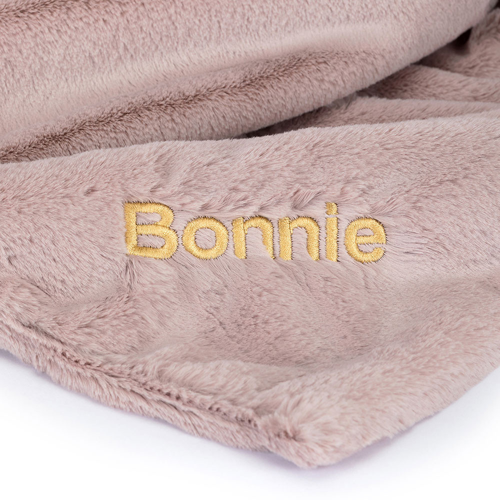 Personalized Bashful Luxe Bunny Rosa Blankie — image 2