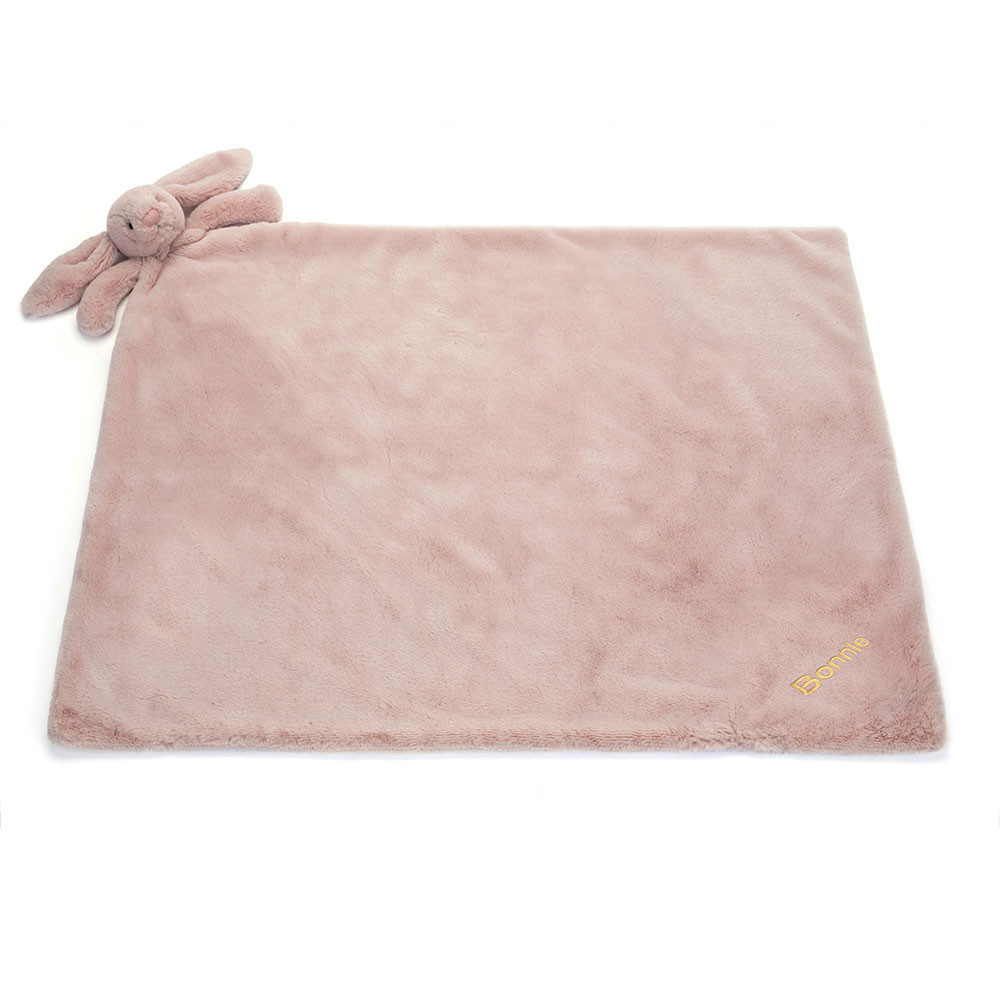 Personalized Bashful Luxe Bunny Rosa Blankie — image 3