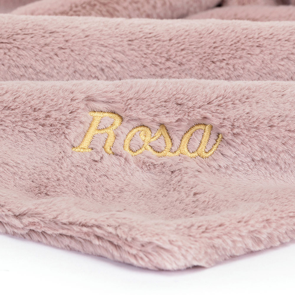 Personalized Bashful Luxe Bunny Rosa Soother — image 2