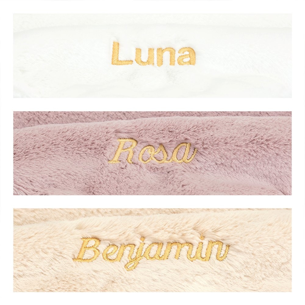 Personalized Bashful Luxe Bunny Rosa Soother — image 4