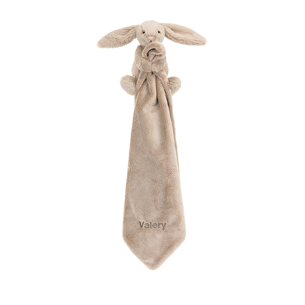 Personalized Bashful Beige Bunny Soother — image 6
