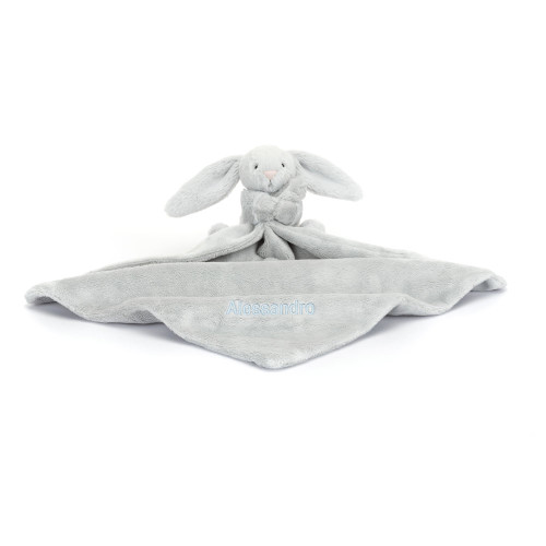 Personalized Bashful Silver Bunny Soother — image 5