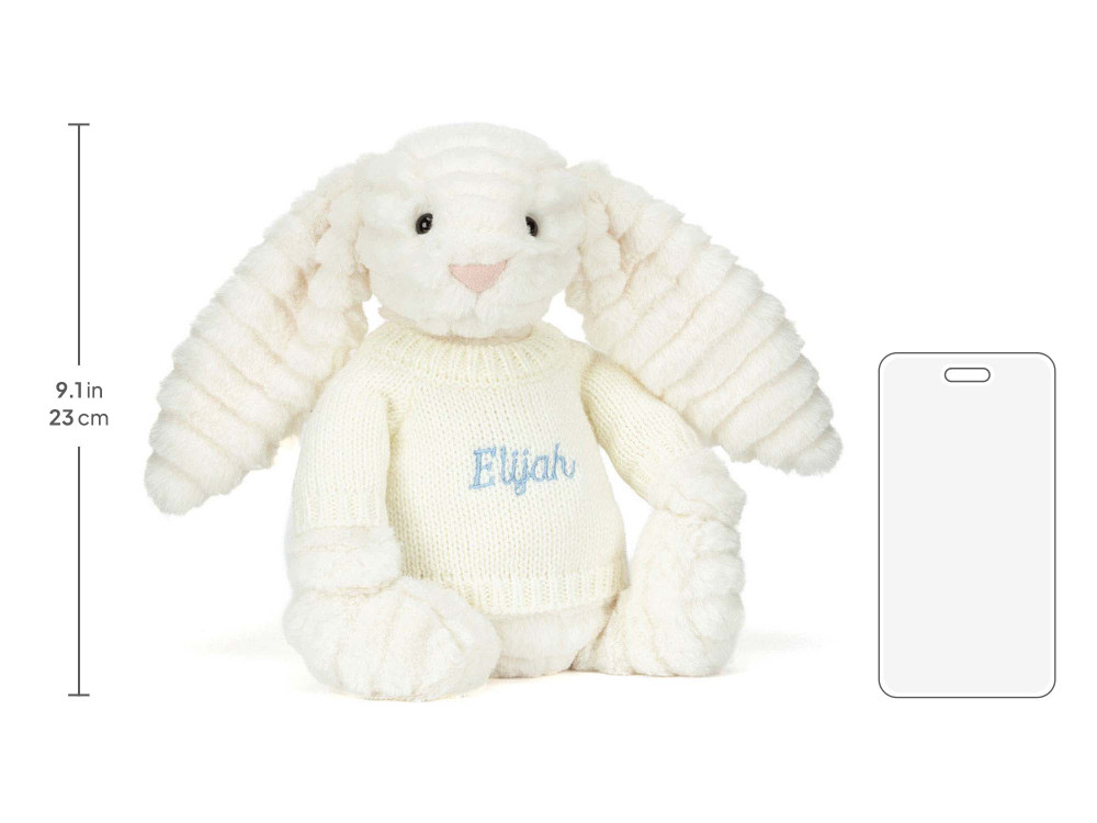 Bashful Luxe Bunny Nimbus with Personalized Cream Jumper — image 5