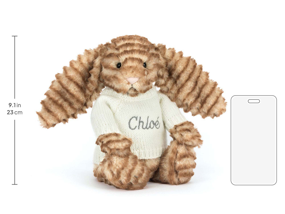 Bashful Luxe Bunny Juniper with Personalized Cream Jumper — image 5