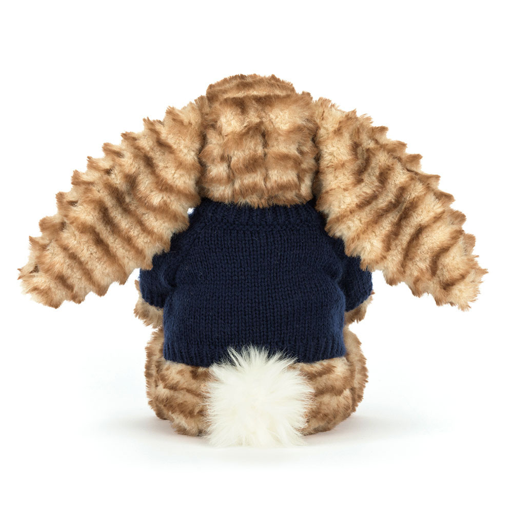 Bashful Luxe Bunny Juniper with Personalized Navy Jumper — image 4
