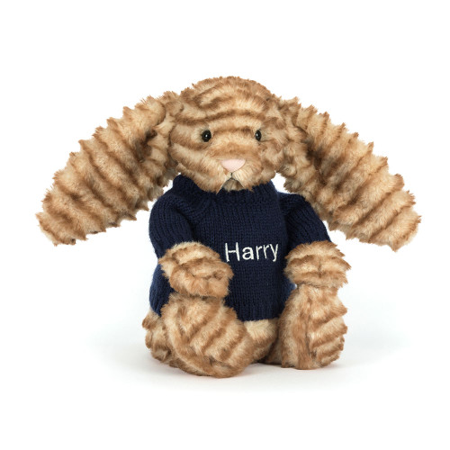 Bashful Luxe Bunny Juniper with Personalized Navy Jumper — image 6