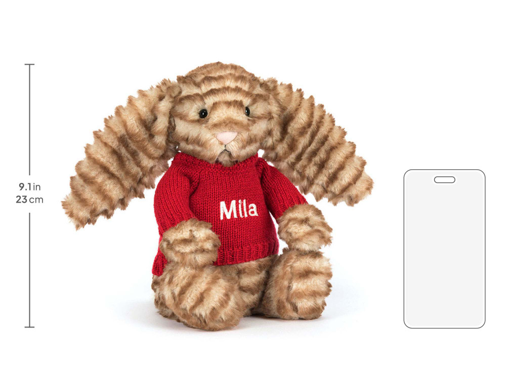 Bashful Luxe Bunny Juniper with Personalized Red Jumper — image 5