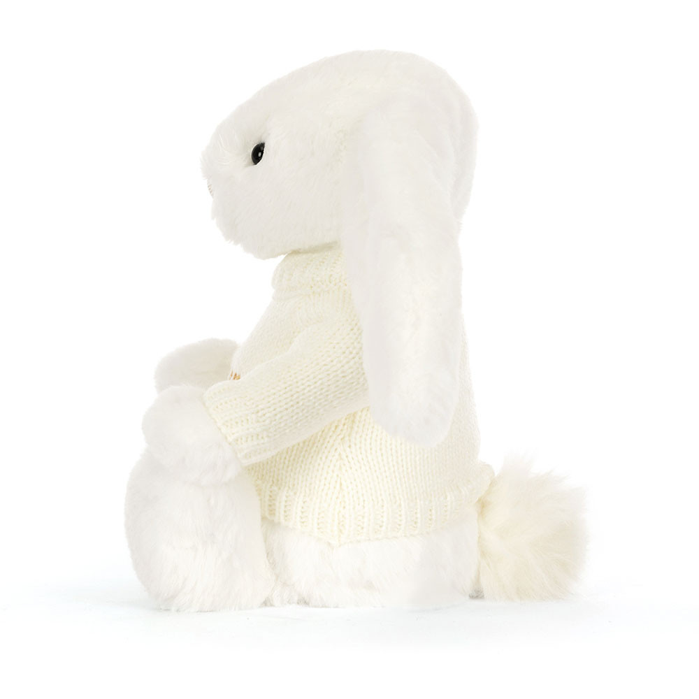 Bashful Luxe Bunny Luna with Personalized Cream Jumper — image 3