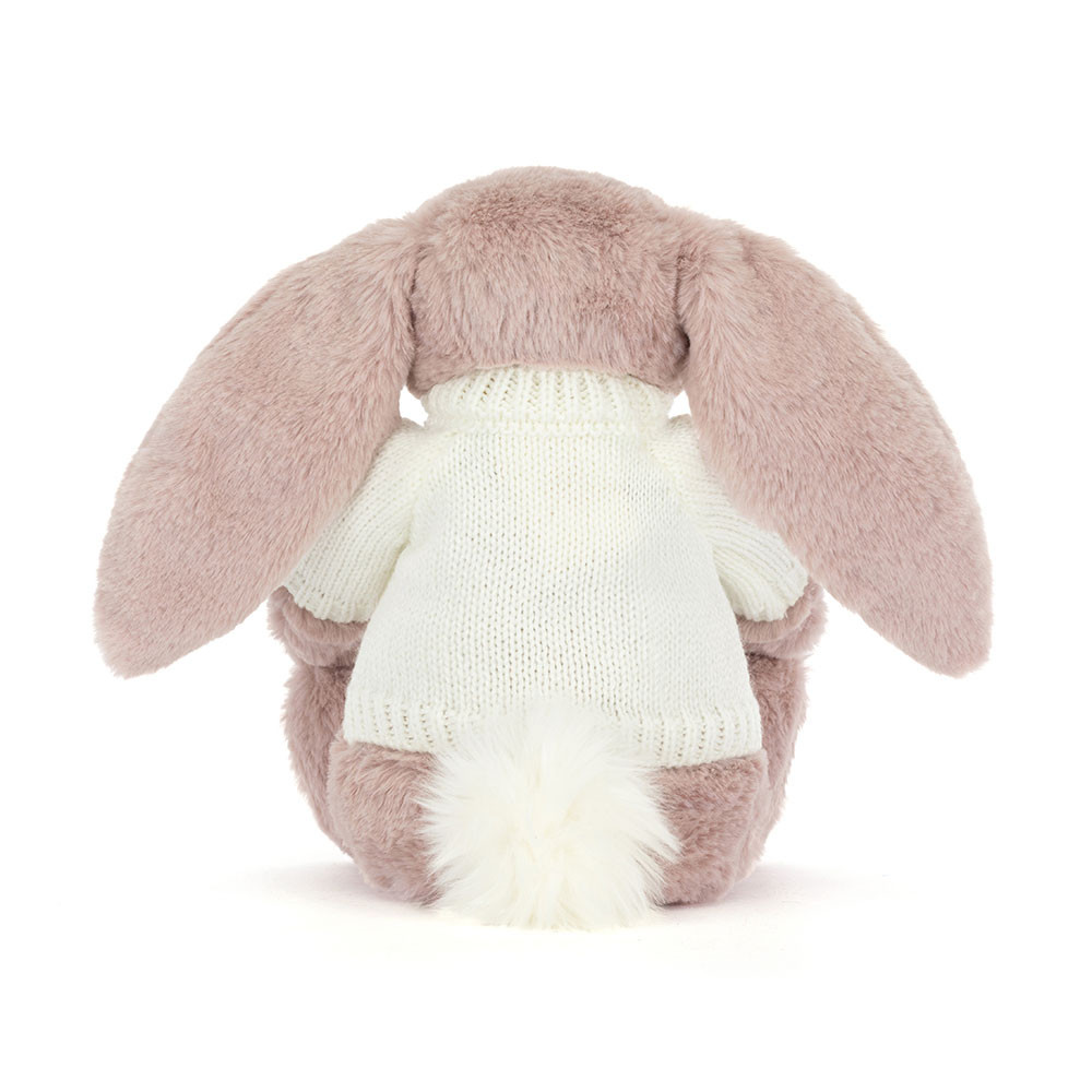 Bashful Luxe Bunny Rosa with Personalized Cream Jumper — image 4