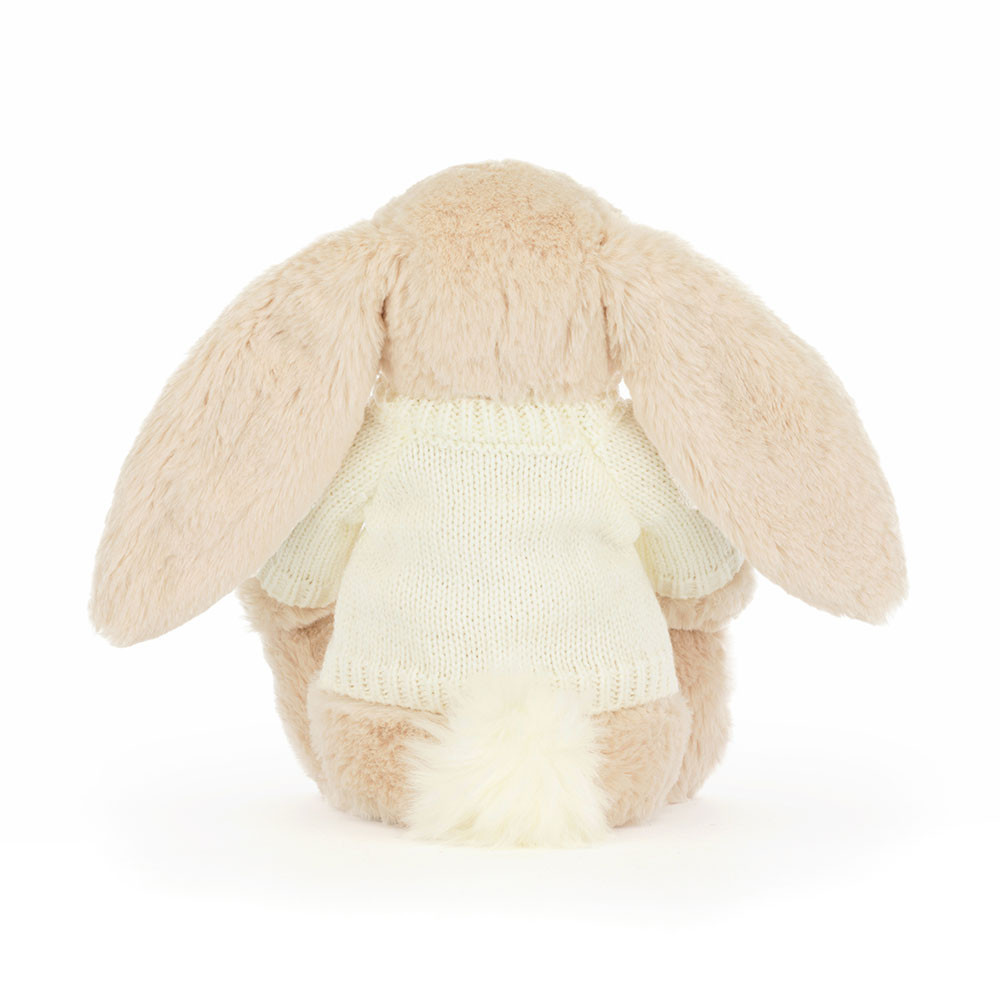 Bashful Luxe Bunny Willow with Personalized Cream Jumper — image 4