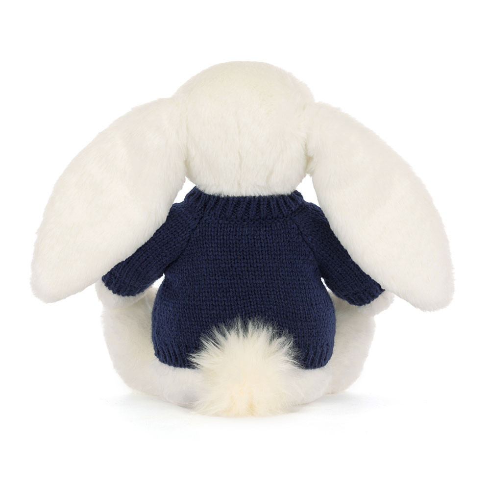 Bashful Luxe Bunny Luna with Personalized Navy Jumper — image 4