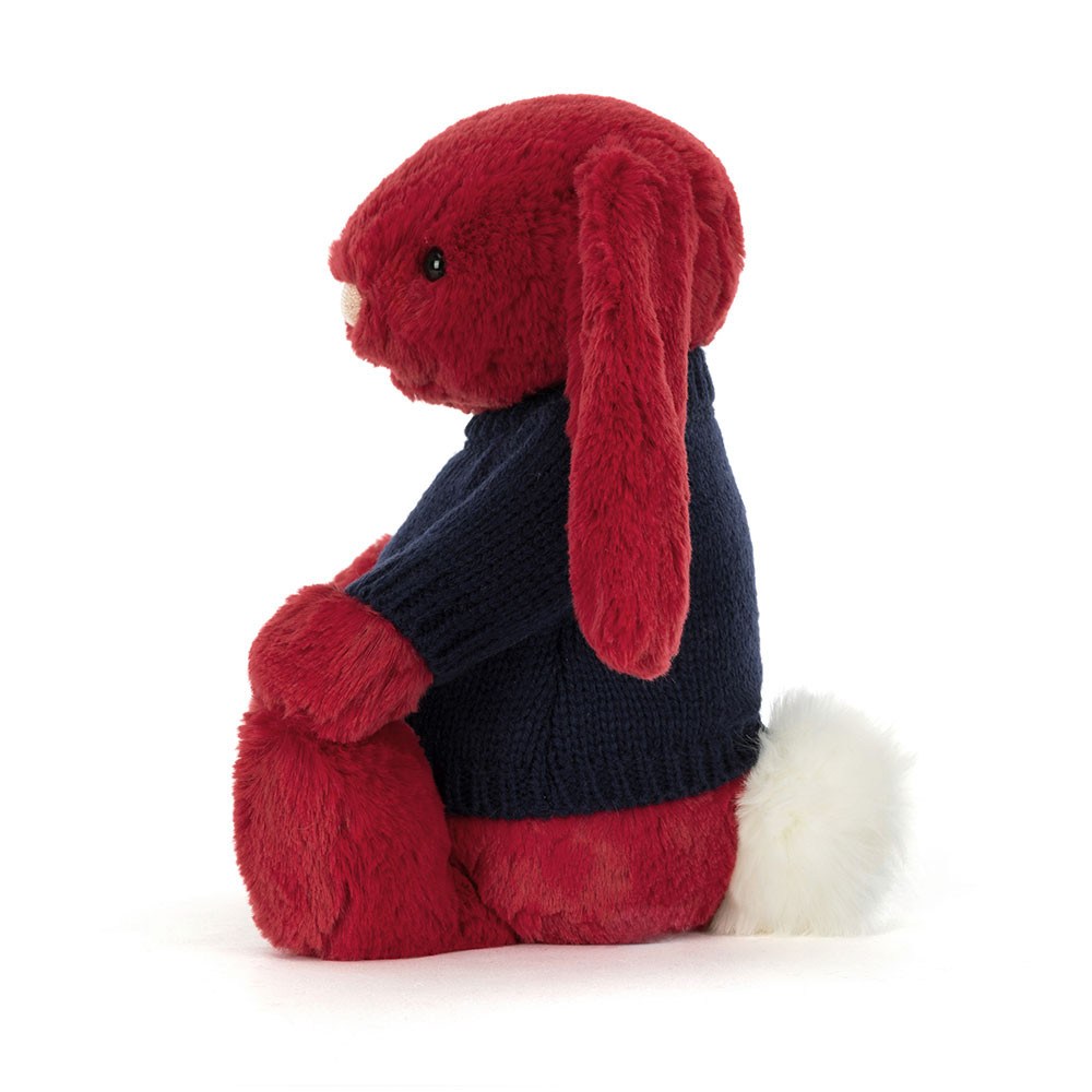 Bashful Luxe Bunny Scarlett with Personalized Navy Jumper — image 3
