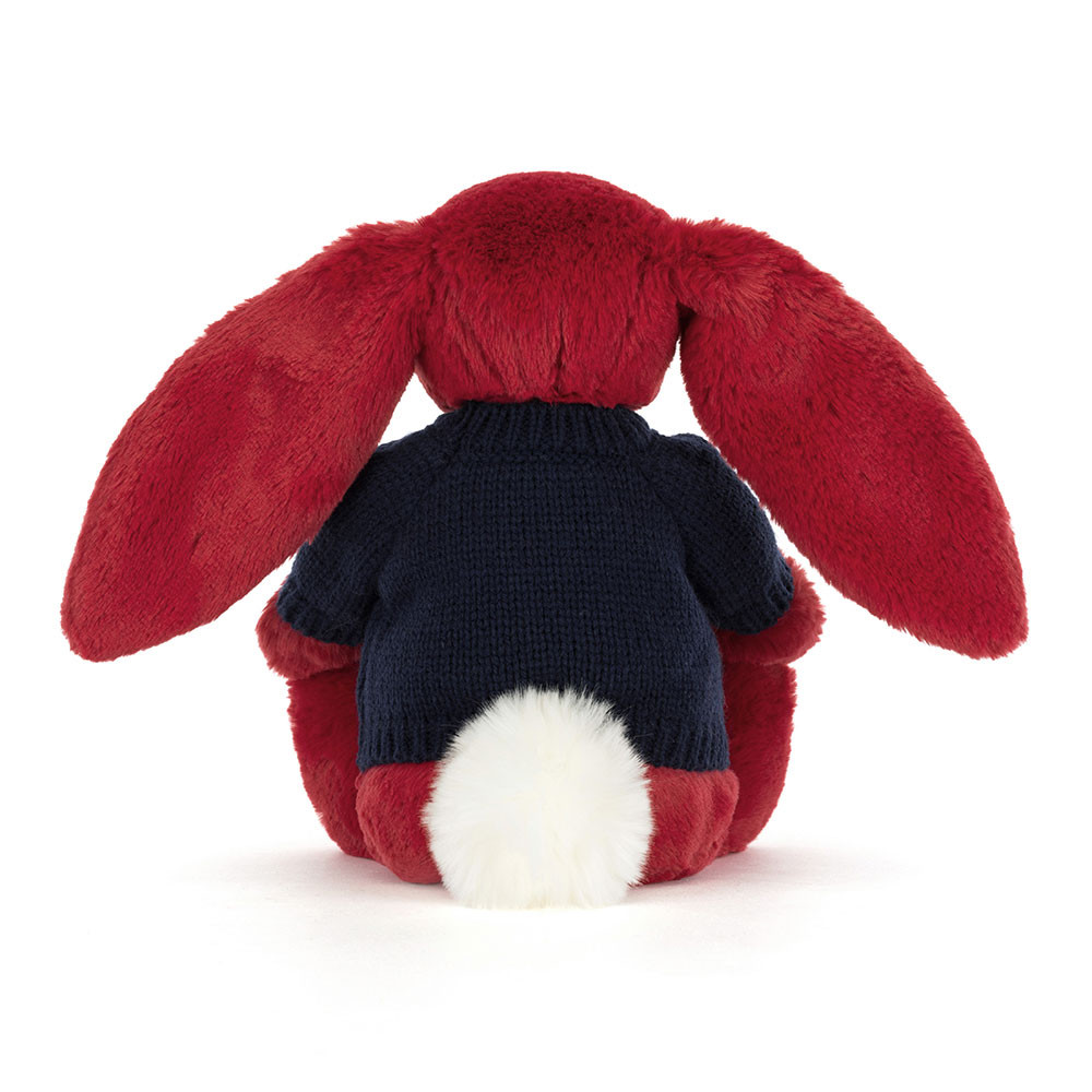 Bashful Luxe Bunny Scarlett with Personalized Navy Jumper — image 4