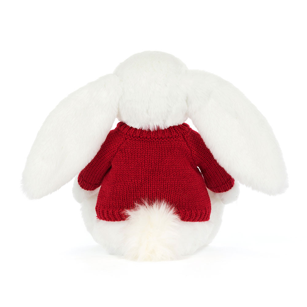 Bashful Luxe Bunny Luna with Personalized Red Jumper — image 4