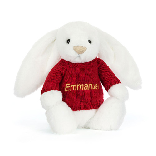 Bashful Luxe Bunny Luna with Personalized Red Jumper — image 6