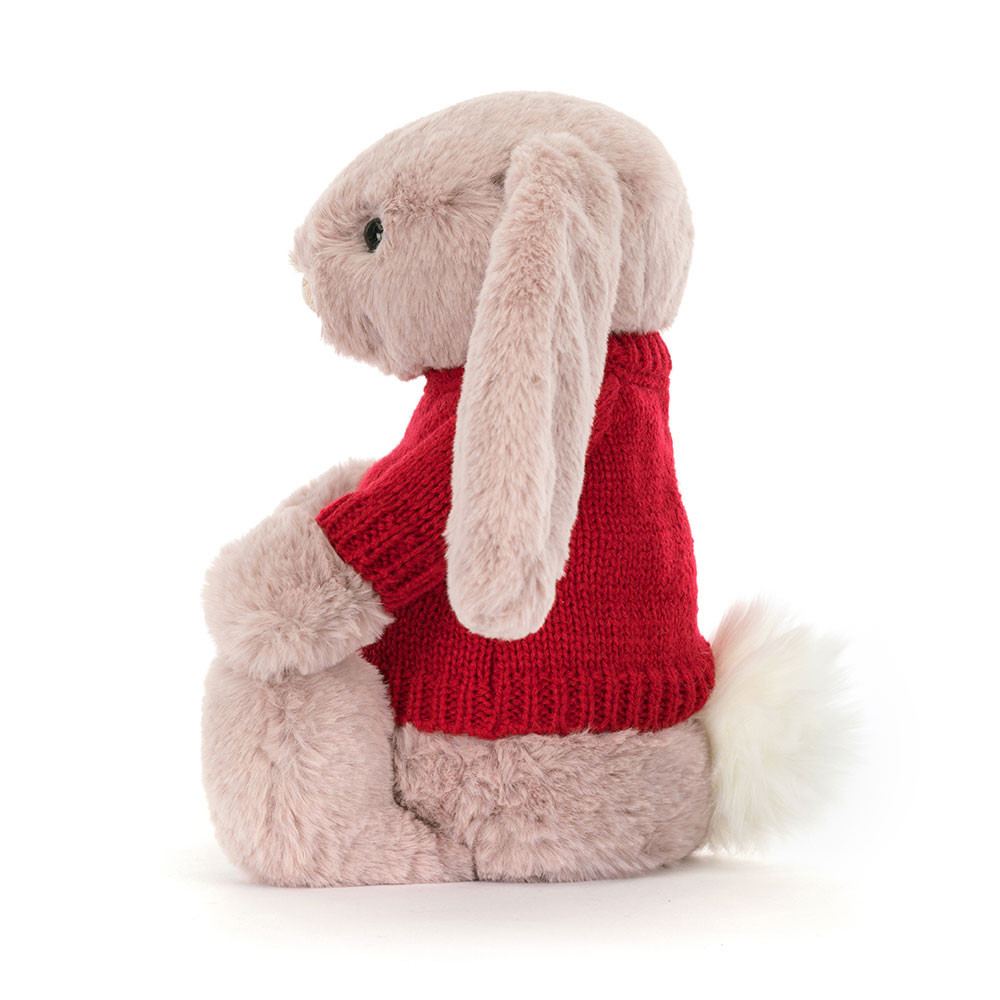Bashful Luxe Bunny Rosa with Personalized Red Jumper — image 3