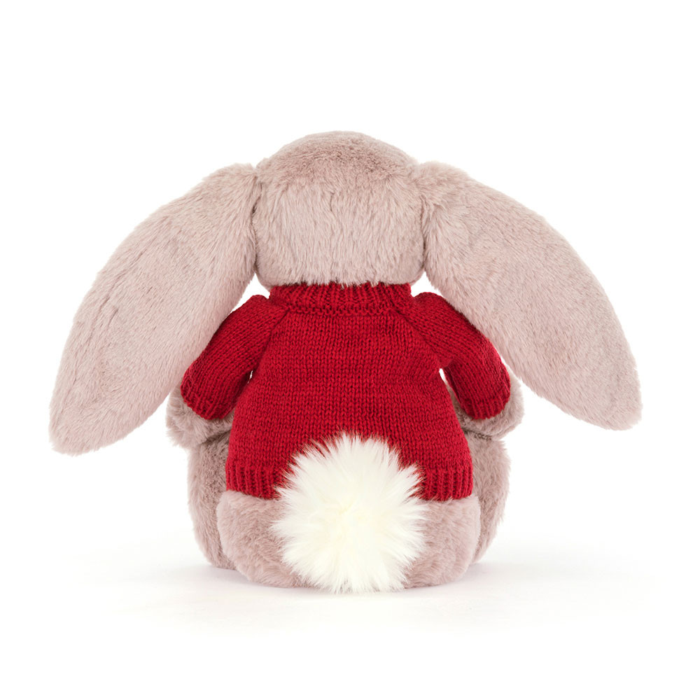 Bashful Luxe Bunny Rosa with Personalized Red Jumper — image 4