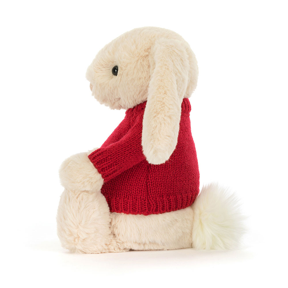 Bashful Luxe Bunny Willow with Personalized Red Jumper — image 3