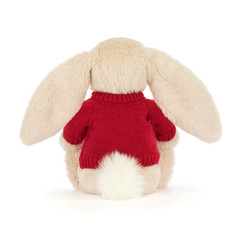 Bashful Luxe Bunny Willow with Personalized Red Jumper — image 4