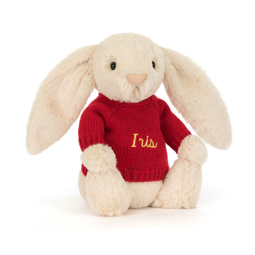 Bashful Luxe Bunny Willow with Personalized Red Jumper — image 6