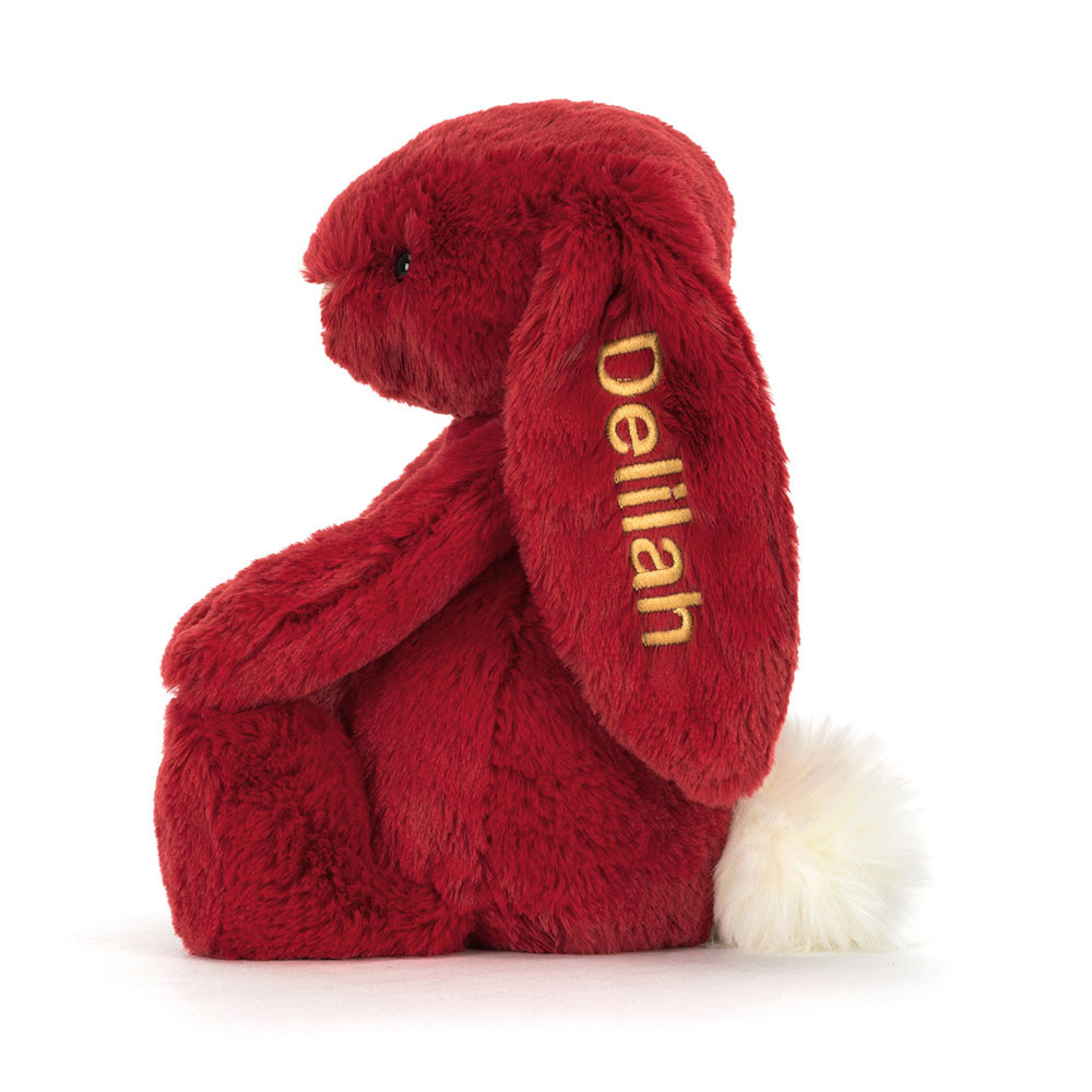 Personalized Bashful Luxe Bunny Scarlett Medium — image 3