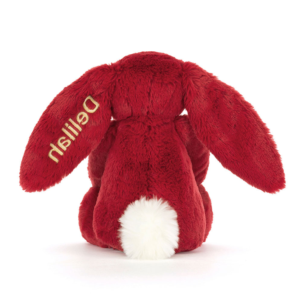 Personalized Bashful Luxe Bunny Scarlett Medium — image 4