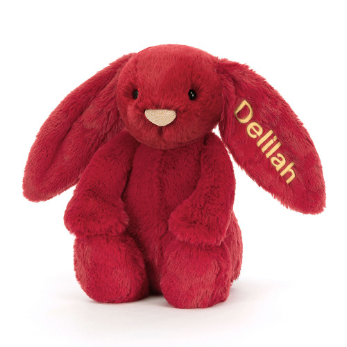 Personalized Bashful Luxe Bunny Scarlett Medium — image 6