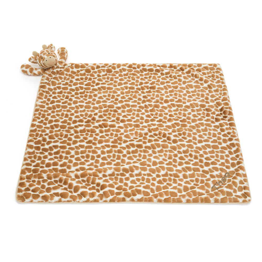 Personalized Bashful Giraffe Blankie — image 3