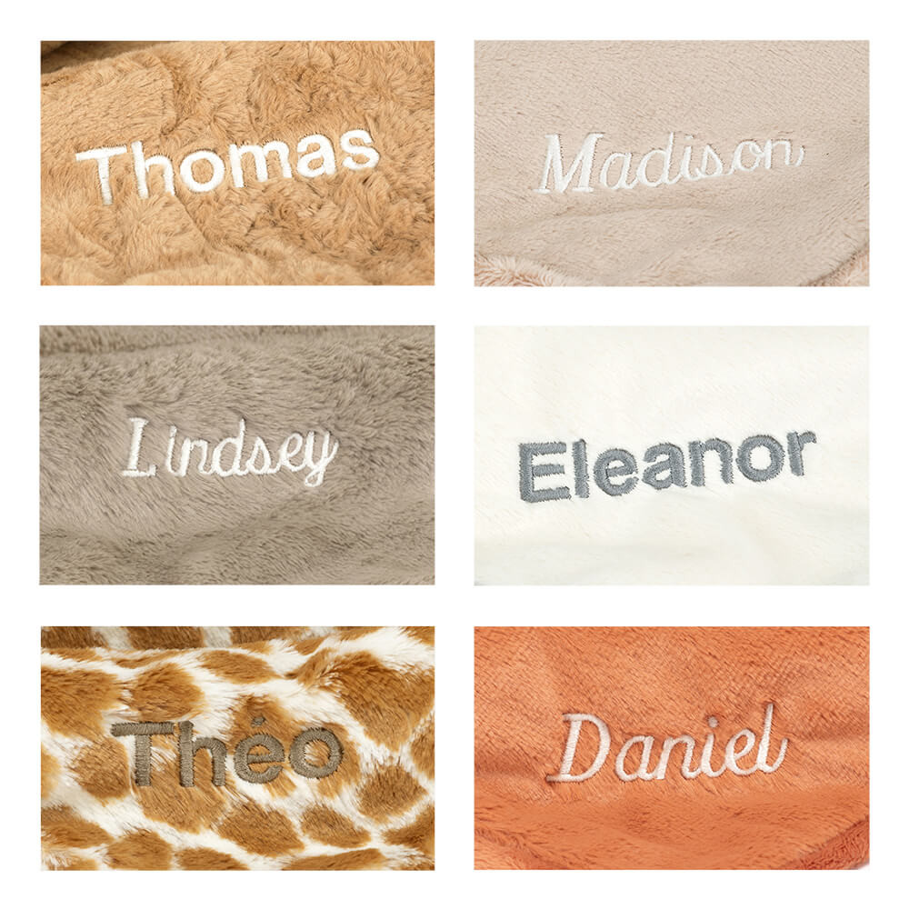 Personalized Bashful Giraffe Blankie — image 4