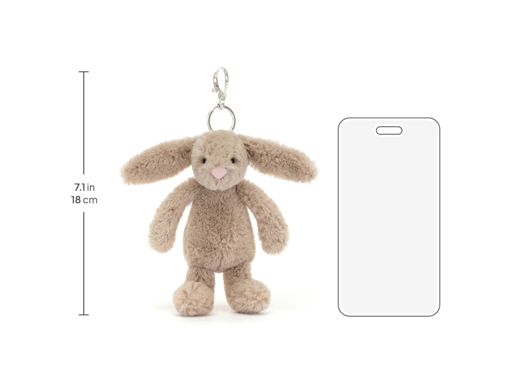 Bashful Beige Bunny Bag Charm — image 5