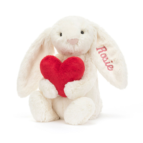 Personalized Bashful Red Love Heart Bunny Medium — image 6