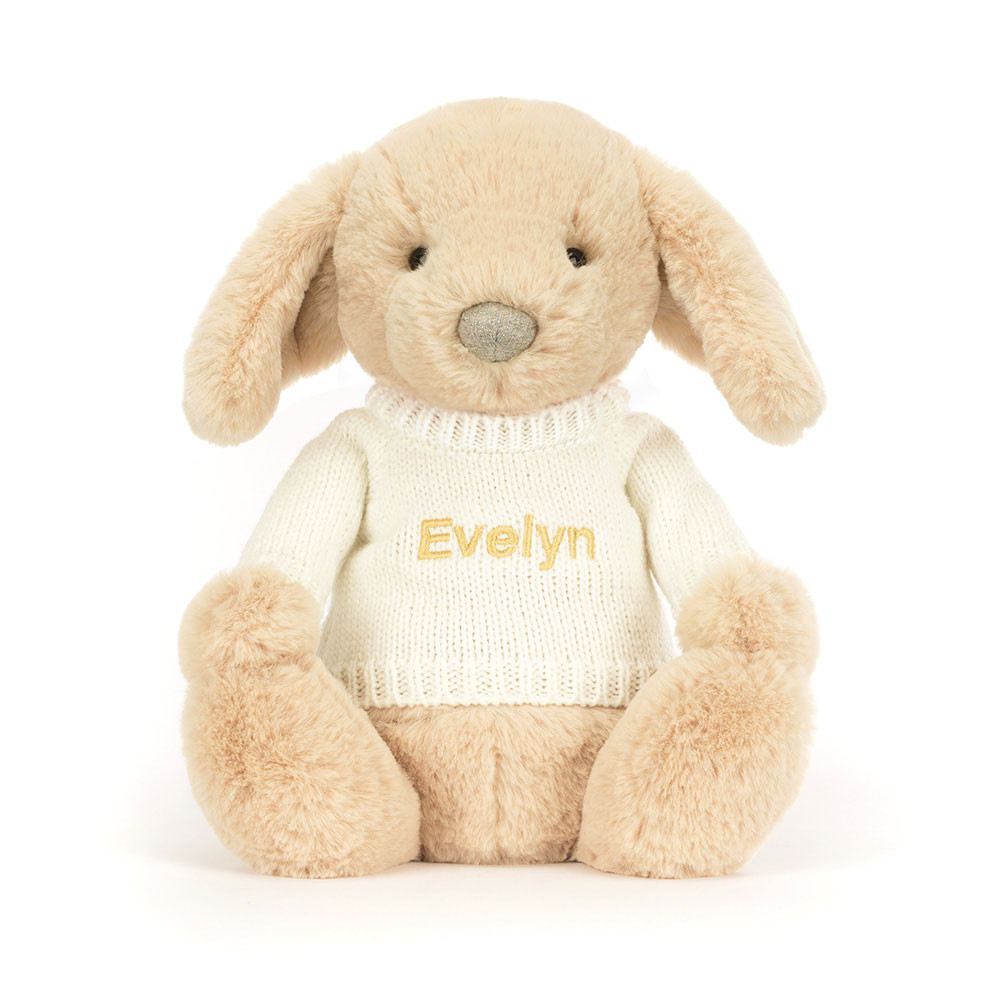 Bashful Luxe Puppy Orlando with Personalized Cream Jumper — image 4
