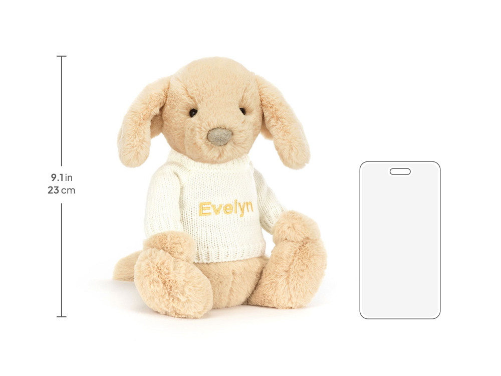 Bashful Luxe Puppy Orlando with Personalized Cream Jumper — image 6