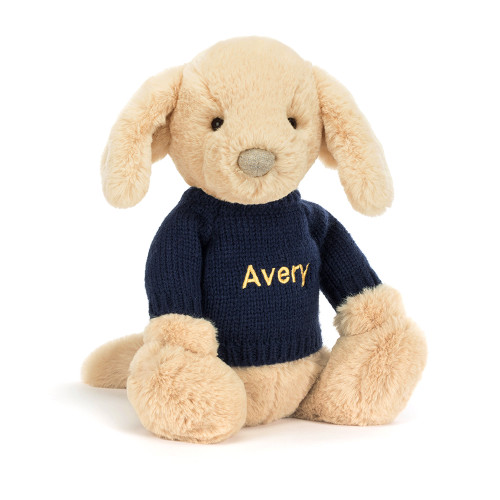 Bashful Luxe Puppy Orlando with Personalized Navy Jumper — image 7