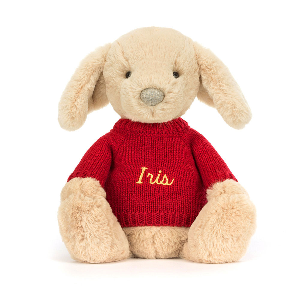 Bashful Luxe Puppy Orlando with Personalized Red Jumper — image 4