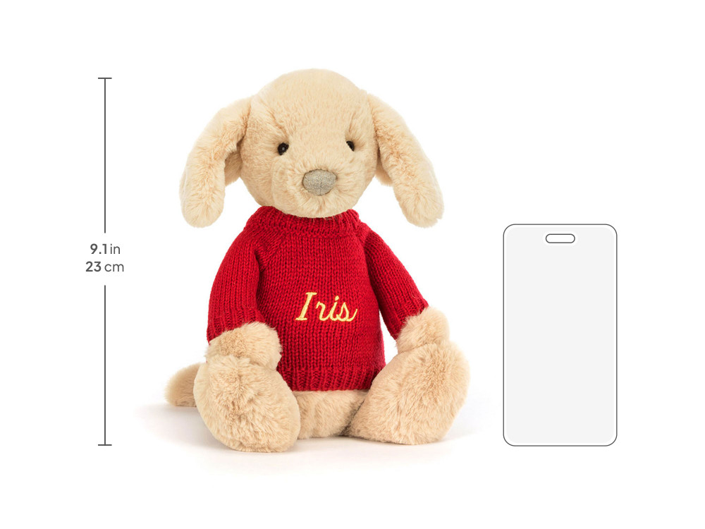 Bashful Luxe Puppy Orlando with Personalized Red Jumper — image 5