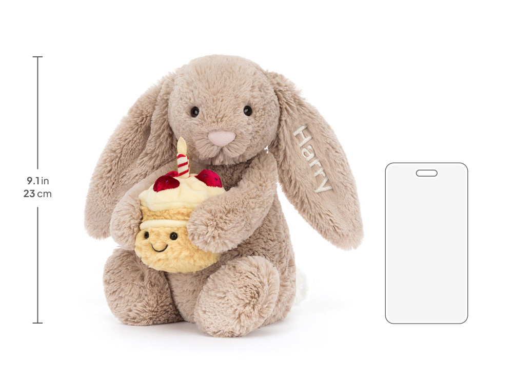 Personalized Bashful Beige Bunny 'Birthday' — image 6