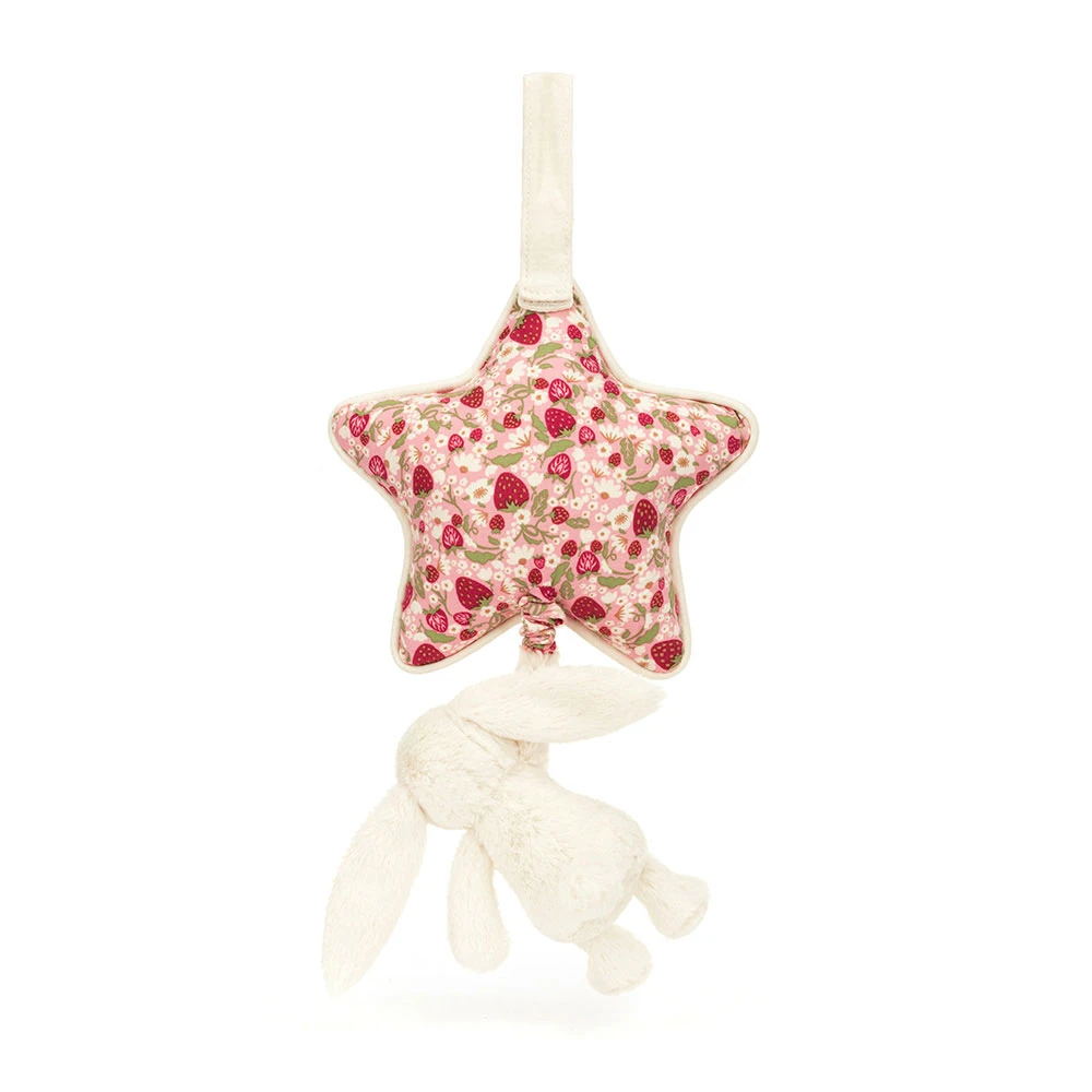 Blossom Cream Bunny 'Berry' Musical Pull — image 4
