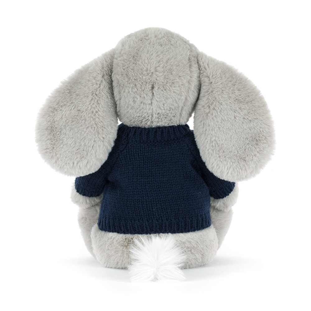 Bashful Luxe Elephant Thuddeus with Personalized Navy Jumper — image 3