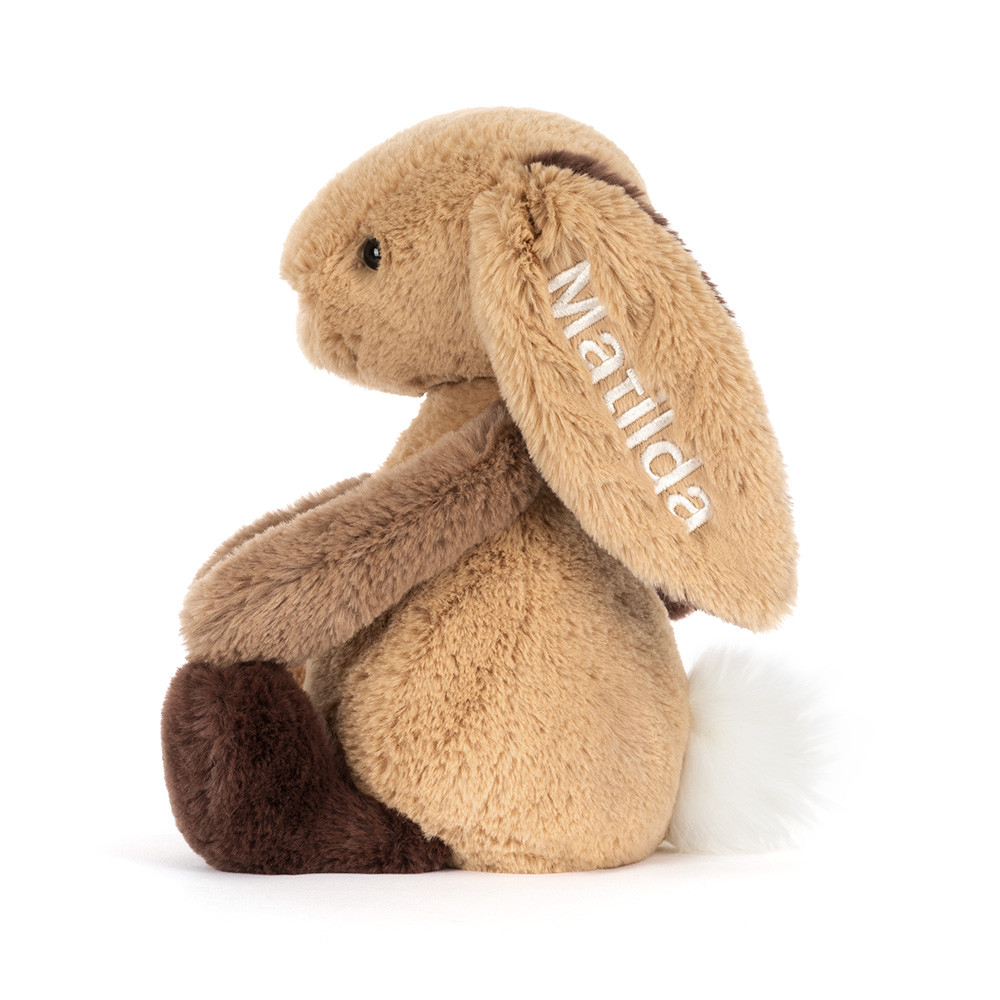 Personalized Bashful Patchwork Brown Bunny Original — image 3