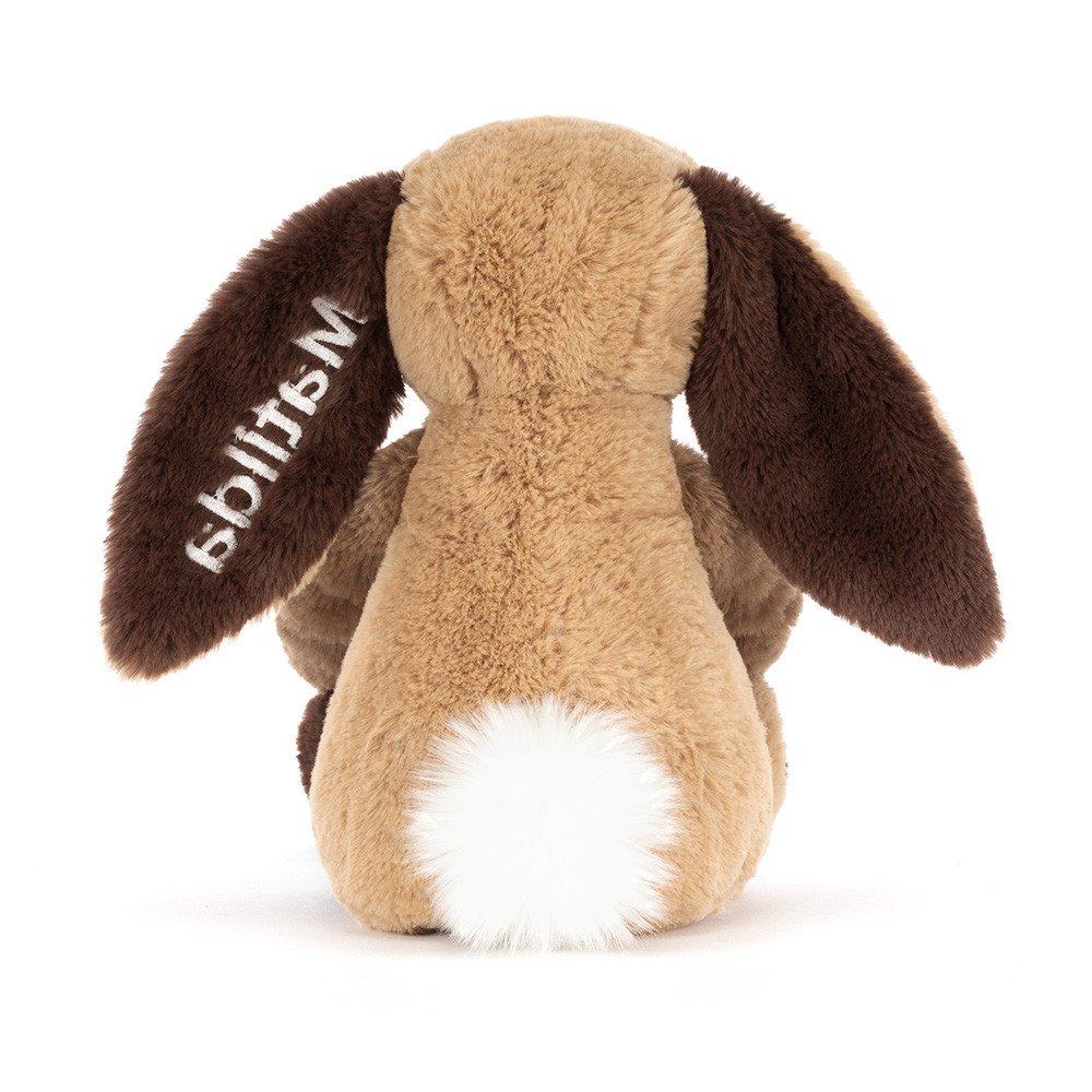 Personalized Bashful Patchwork Brown Bunny Original — image 4